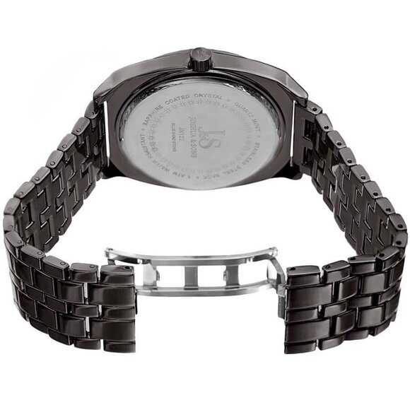NWT Authentic Joshua And Sons Joshua & Sons Blue Sandstone Dial Men's Grey Watch - Picture 3 of 4